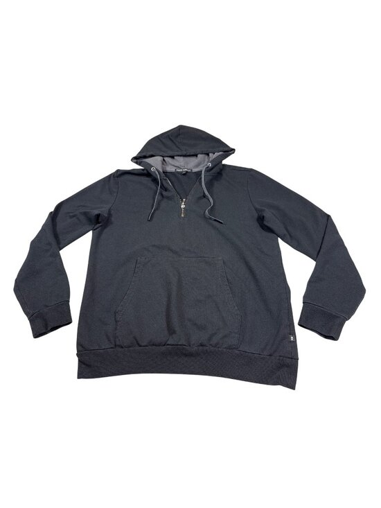 Robert Barakett Other - Robert Barakett Black Hoodie With Gray Lining Large Pullover (KK596)